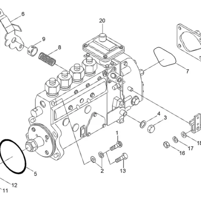 Alavanca para a máquina Hyundai