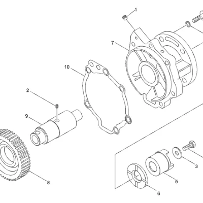 Acionamento de direção-e engrenagem para a máquina Hyundai