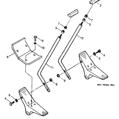 Alavanca para a máquina Hyundai