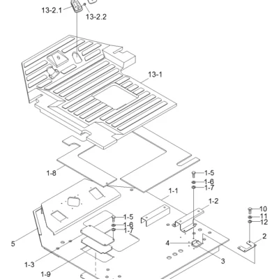 Adaptador-pedal para a máquina Hyundai