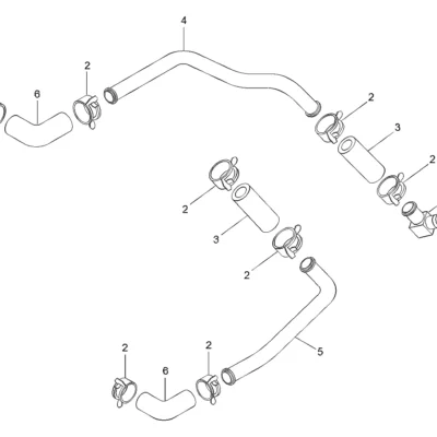 Acoplamento do cotovelo da mangueira para a máquina Hyundai
