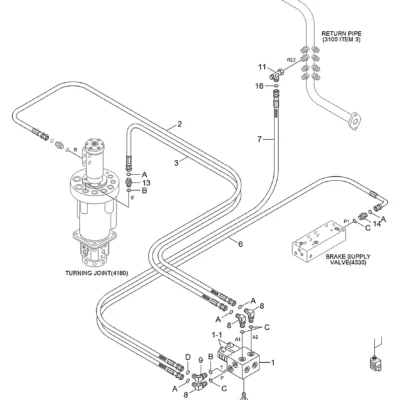 2 válvula cartucho para a máquina Hyundai