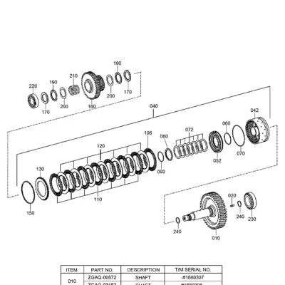 Acoplamento para a máquina Hyundai