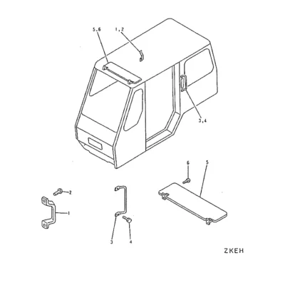 Agarre para a máquina Hyundai