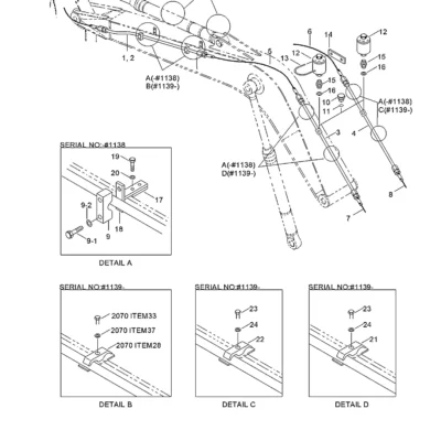 Acumulador-fornecimento para a máquina Hyundai