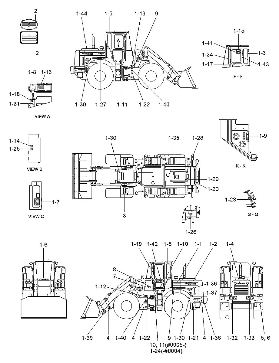 Abastecimento para a máquina Hyundai