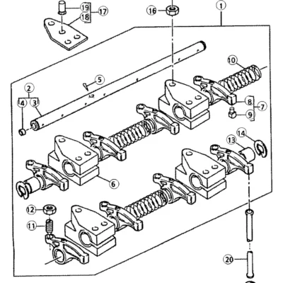 Alavanca para a máquina Hyundai
