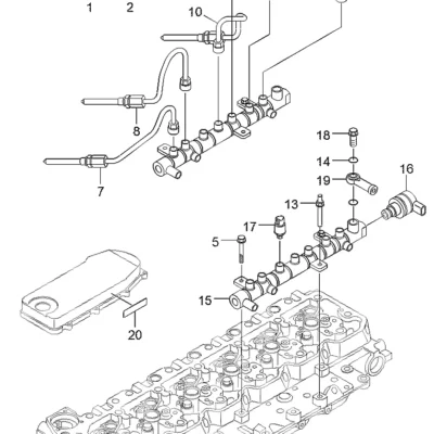 Acumulador para a máquina Hyundai