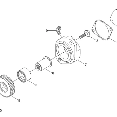 Adaptador-bomba hidráulica para a máquina Hyundai