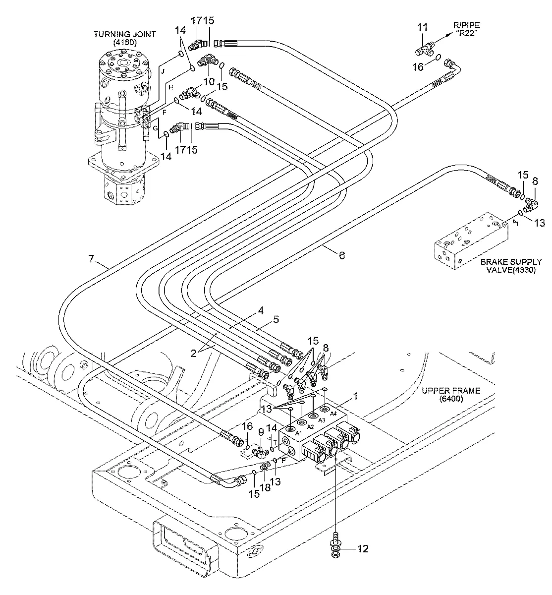 4 cartucho-ponteiro para a máquina Hyundai