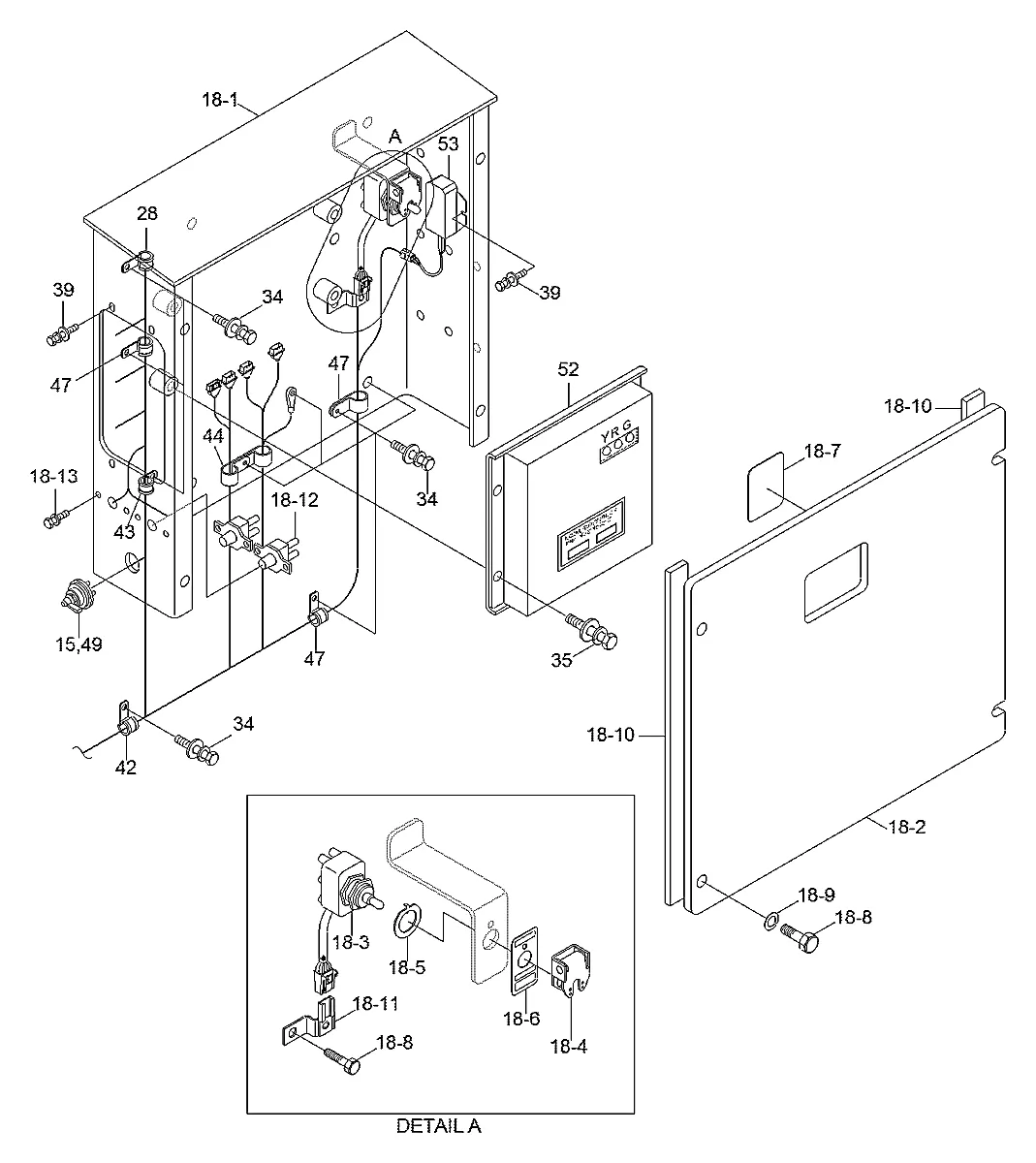 Adesivo-cuidado para a máquina Hyundai