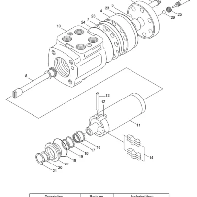 Acionamento para a máquina Hyundai