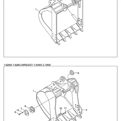 Adaptador-dente para a máquina Hyundai