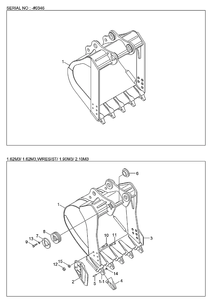 Adaptador-dente para a máquina Hyundai