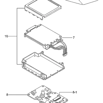 Adesivo-interr. para a máquina Hyundai
