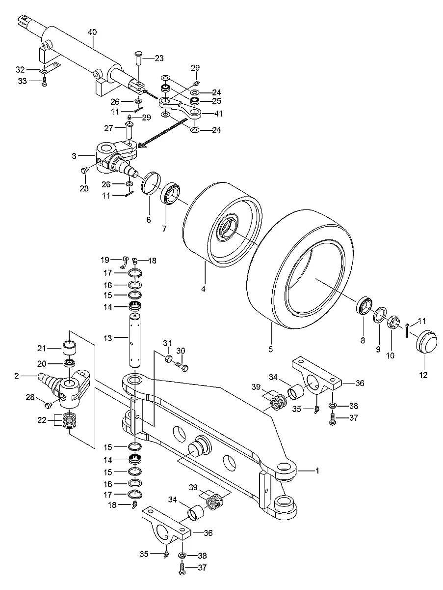 Rolamento-thrust para a máquina Hyundai - Imagem 2