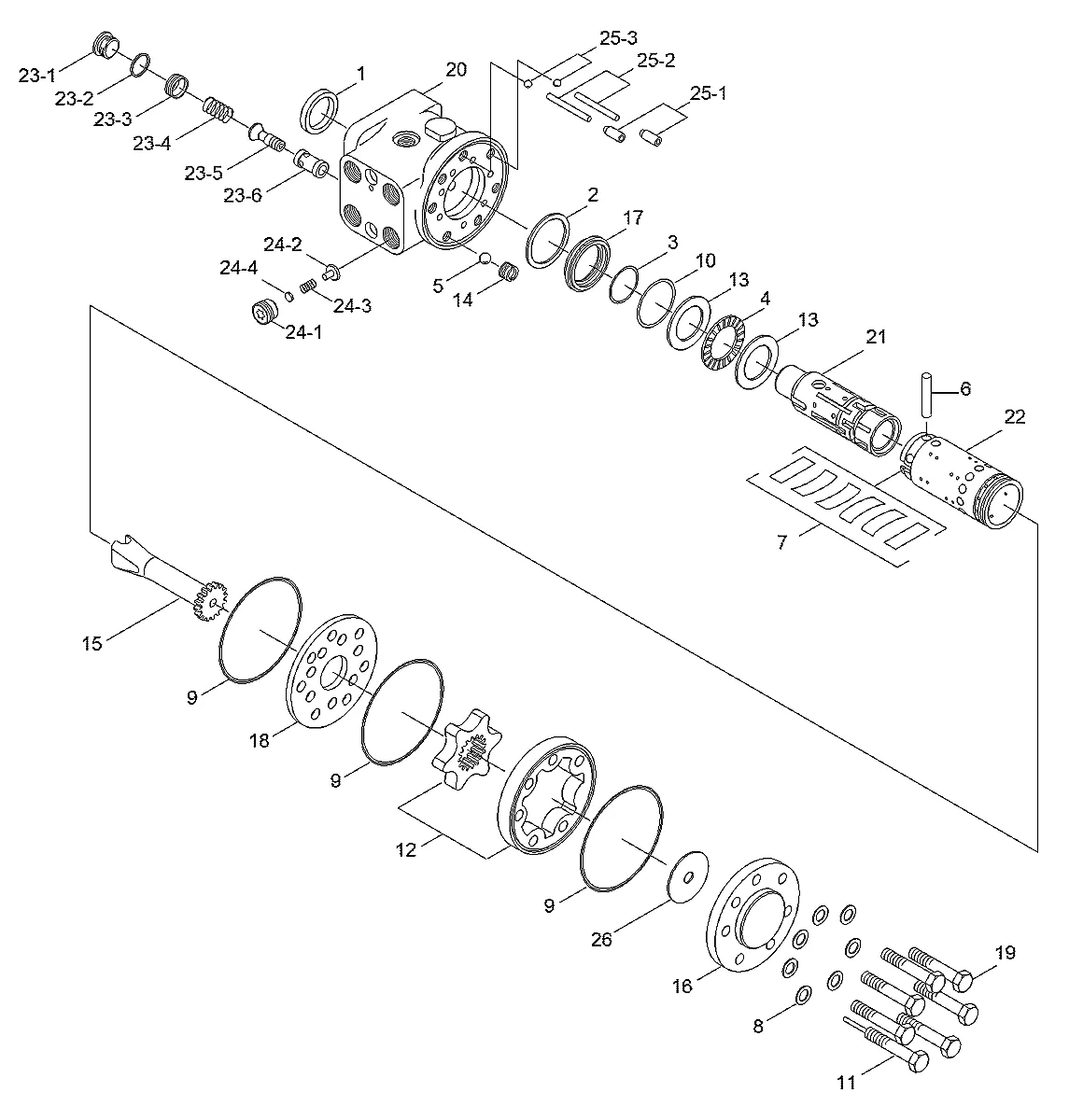 Acionamento para a máquina Hyundai