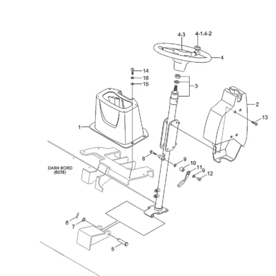 Alavanca de ajuste para a máquina Hyundai