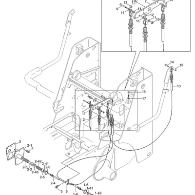 Alavanca para a máquina Hyundai