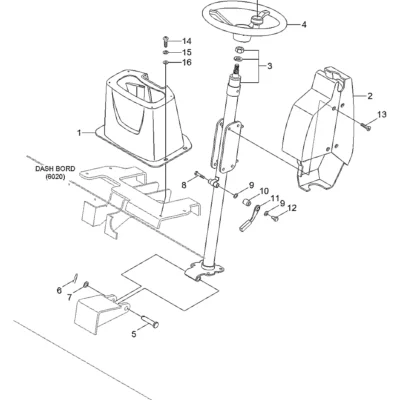Alavanca de ajuste para a máquina Hyundai