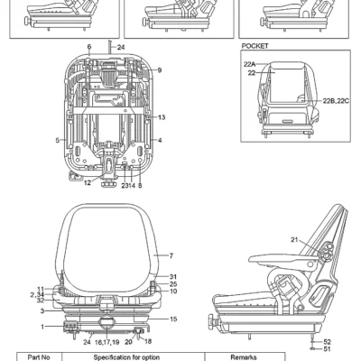 +/- decalque para a máquina Hyundai