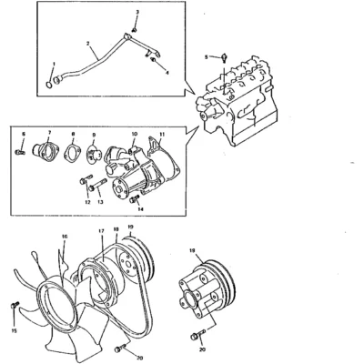 Acoplamento do ventilador para a máquina Hyundai