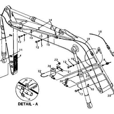 Adaptador de joelho-45 para a máquina Hyundai