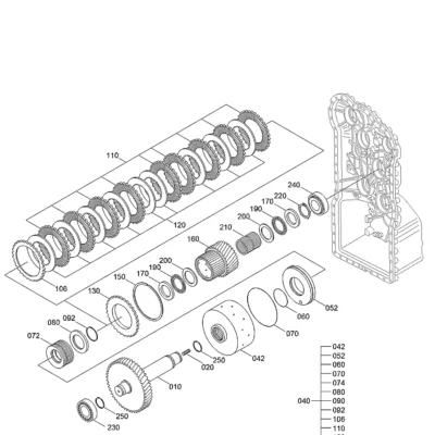 Acoplamento para a máquina Hyundai
