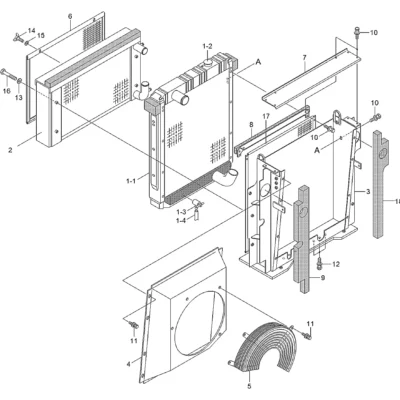 Adaptador de resguardo para a máquina Hyundai