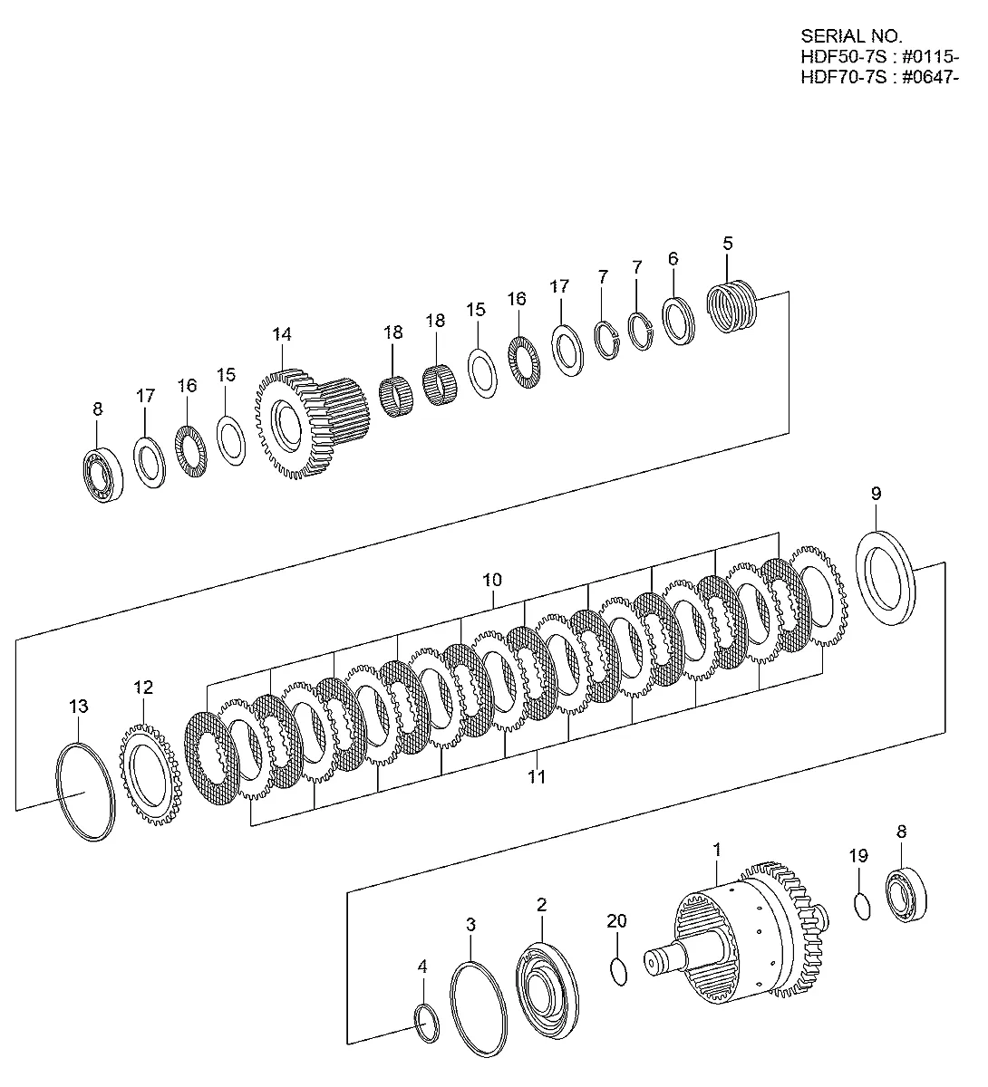 Acoplamento para a máquina Hyundai