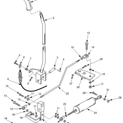 Alavanca de controle-lh para a máquina Hyundai