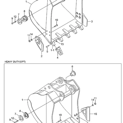 Adaptador-dente para a máquina Hyundai