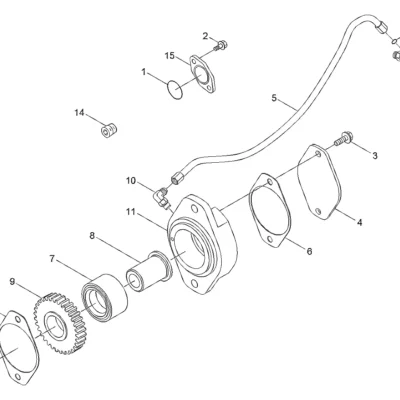 Adaptador-bomba hidráulica para a máquina Hyundai