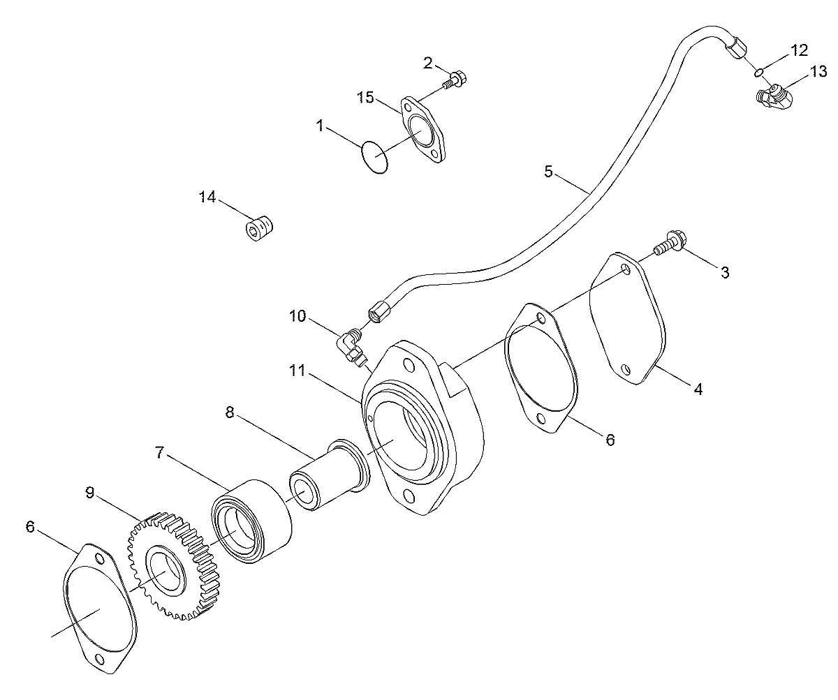 Adaptador-bomba hidráulica para a máquina Hyundai