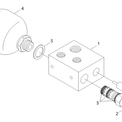 Acumulador para a máquina Hyundai
