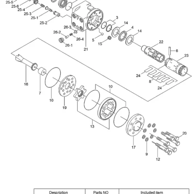 Acionamento para a máquina Hyundai