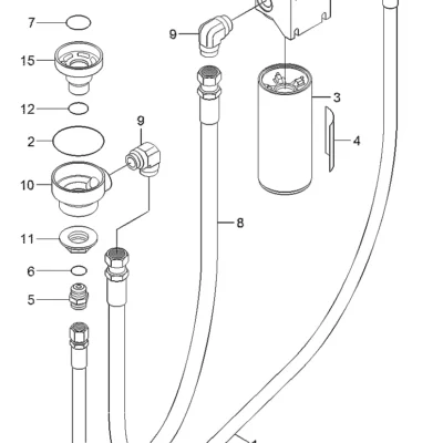 Adaptador-cabeça do filtro para a máquina Hyundai