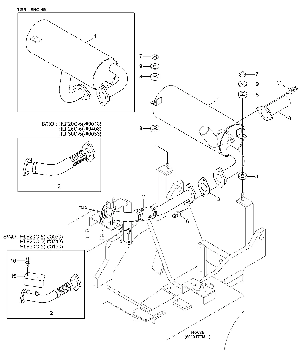 Junta para a máquina Hyundai - Imagem 2