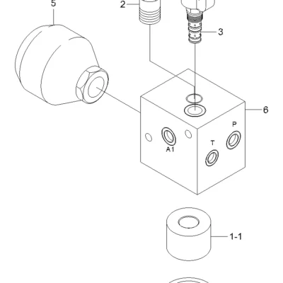 Acumulador para a máquina Hyundai