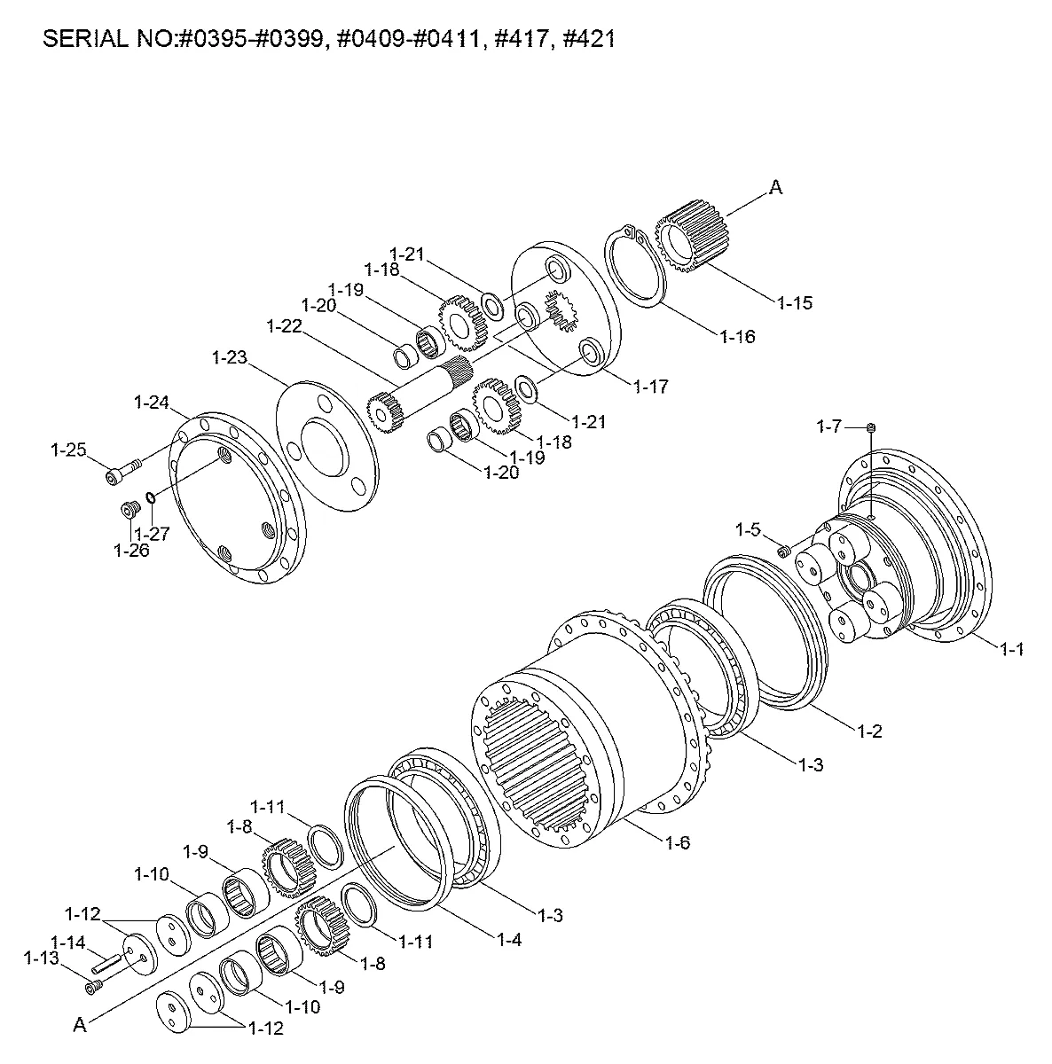 (1-23) para a máquina Hyundai
