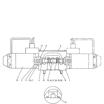 Acelerador para a máquina Hyundai