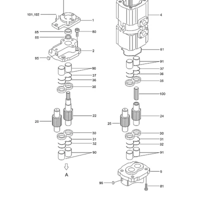 (31,32,36-61,95) para a máquina Hyundai