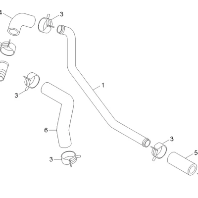 Acoplamento-mangueira simples para a máquina Hyundai