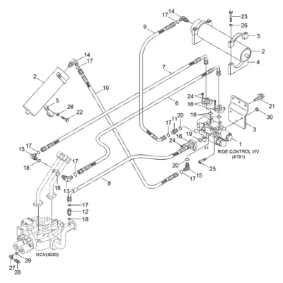 Acumulador para a máquina Hyundai