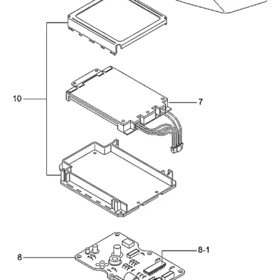 Adesivo-interr. para a máquina Hyundai