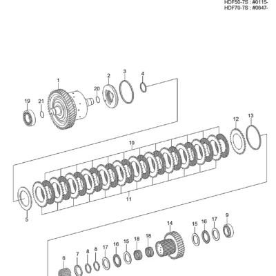 Acoplamento para a máquina Hyundai