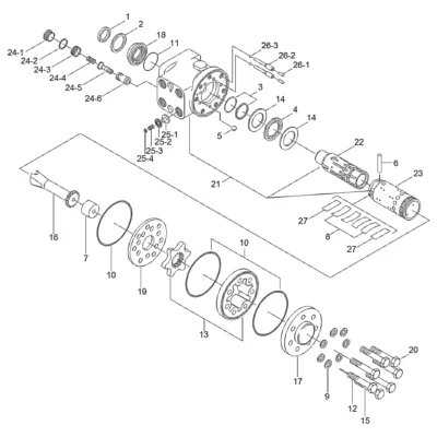 Acionamento para a máquina Hyundai
