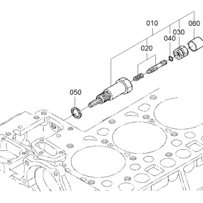 Ajuste de parafuso-assento para a máquina Hyundai