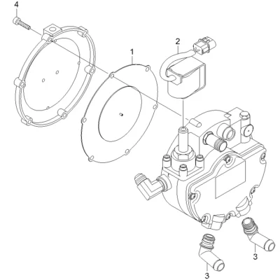 2º diafragma-vapor para a máquina Hyundai