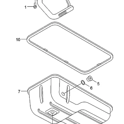 Adaptador - cárter de óleo para a máquina Hyundai
